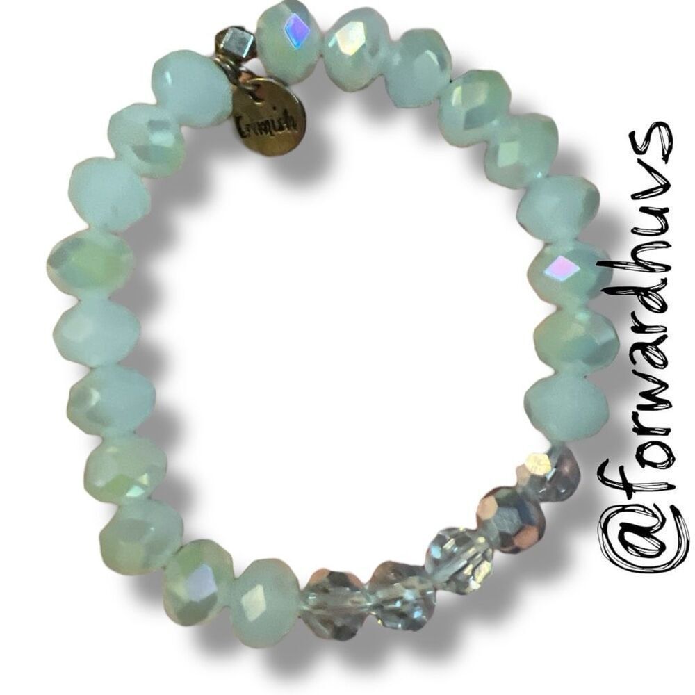 Bundle Sale 3 for $15 | Erimish Stretch Bracelet – Iridescent Faceted Beads –